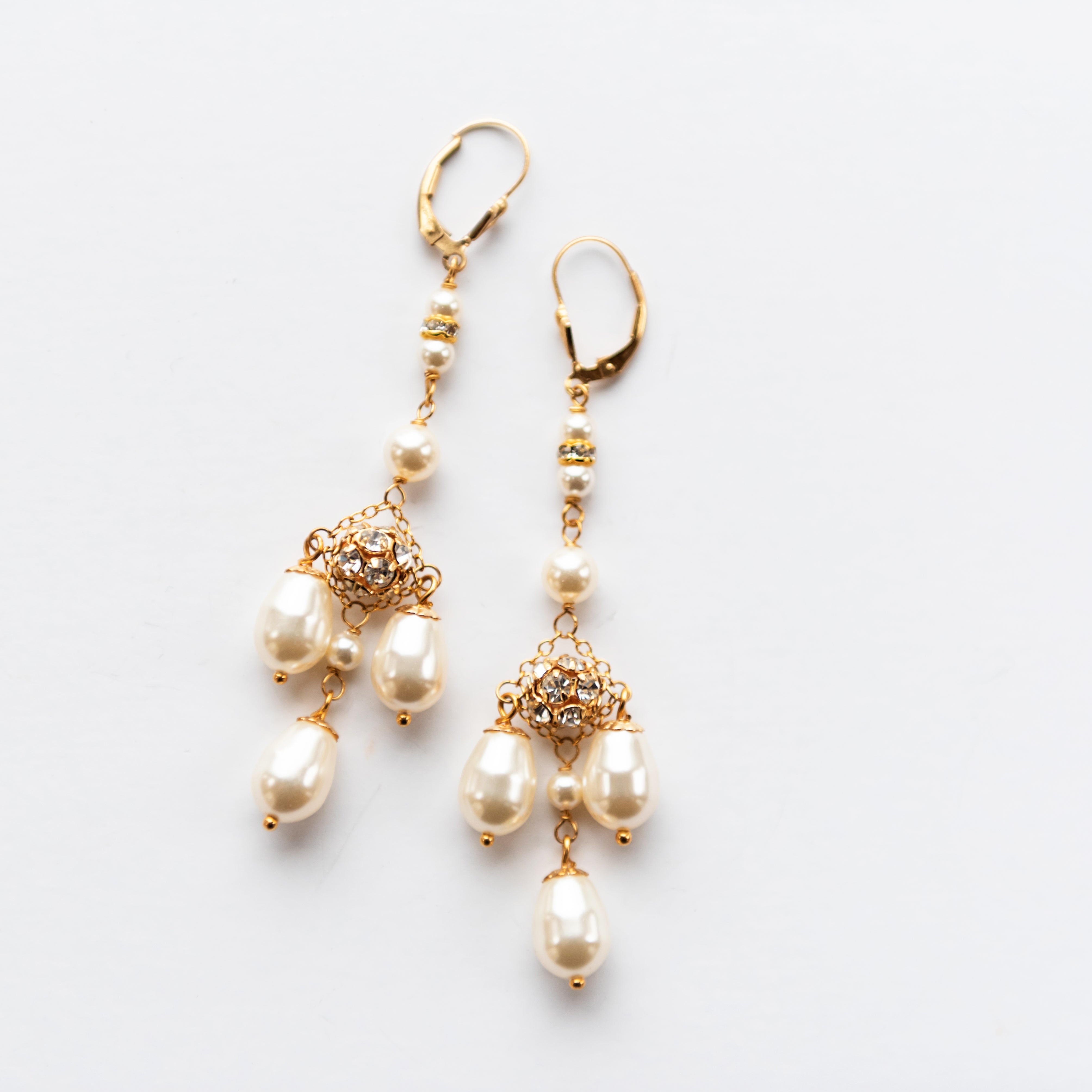 Olivia Pearl Chandelier Earrings