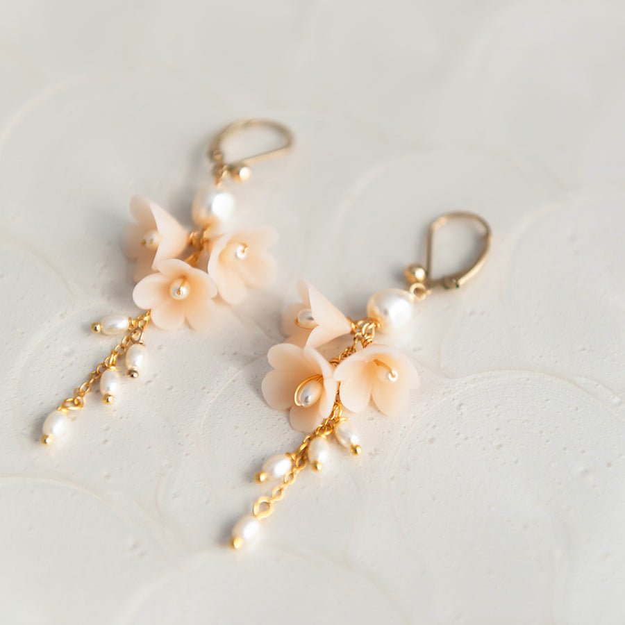 Elsa Flower Bridal Earrings