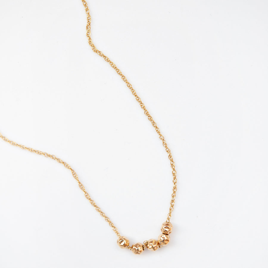 Whitby Gold Nugget Layering Necklace