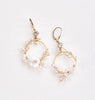 Pearl and flower wedding earrings by Canadian Bridal Jewelry Designer Joanna Bisley Designs 