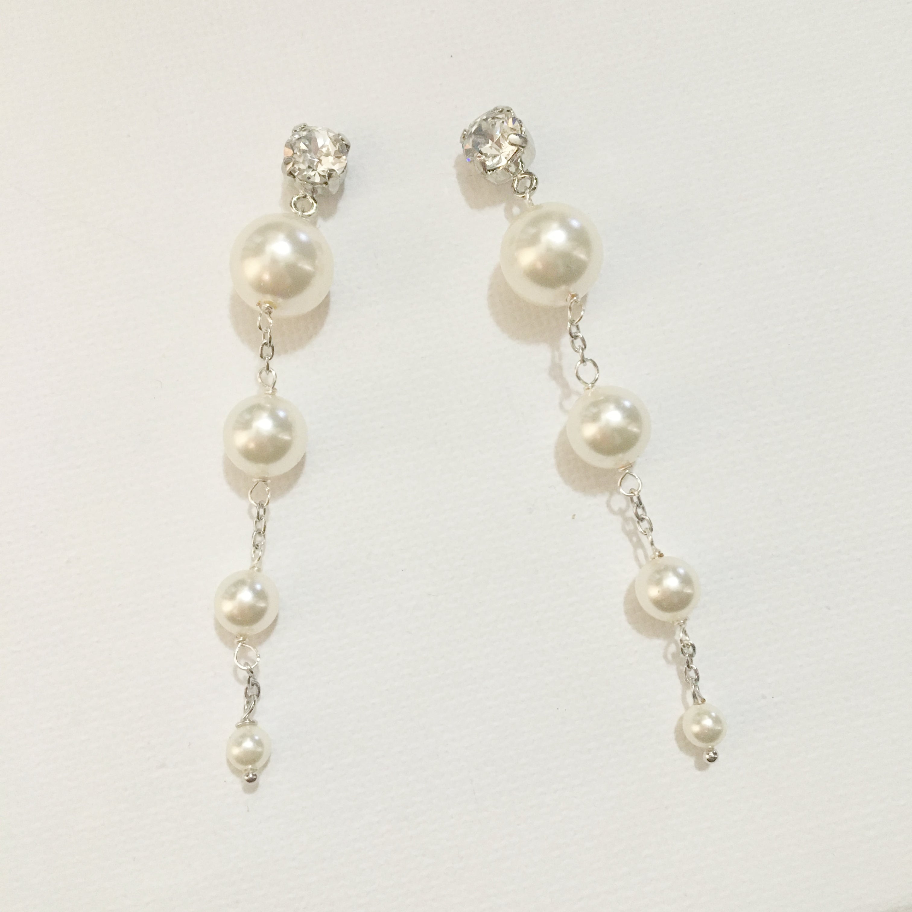 White gold wedding earrings cheap