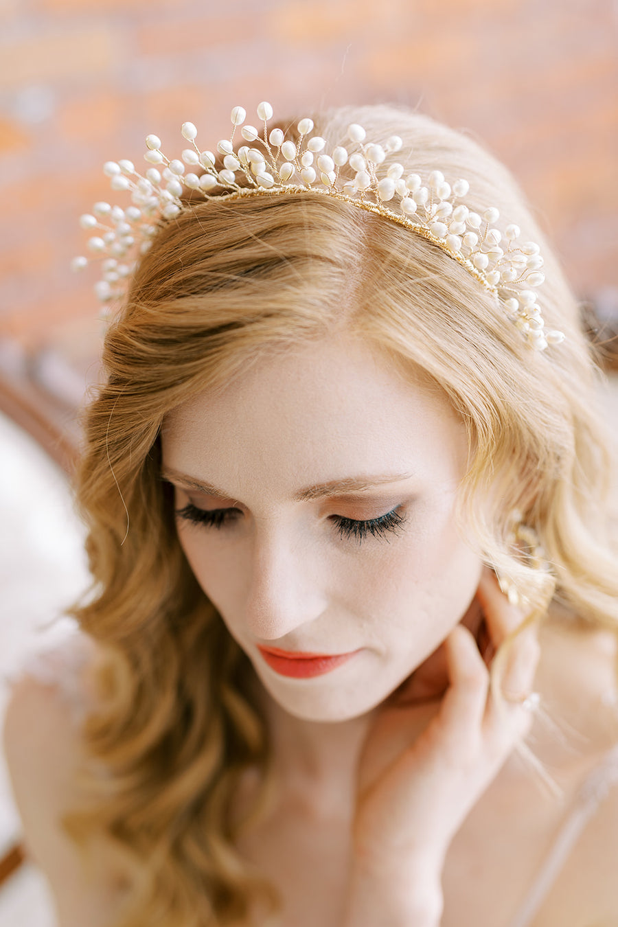 Emme Freshwater Pearl Bridal Crown