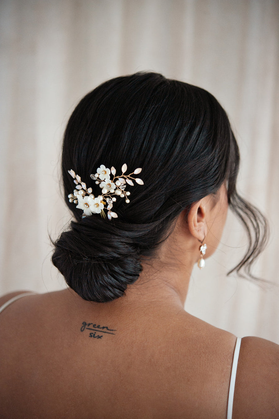 Jasmine Bridal Mini Comb and Hairpin - Custom for Sydney Clear Crystal