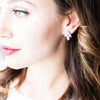 Swarovski crystal bridal earring stud
