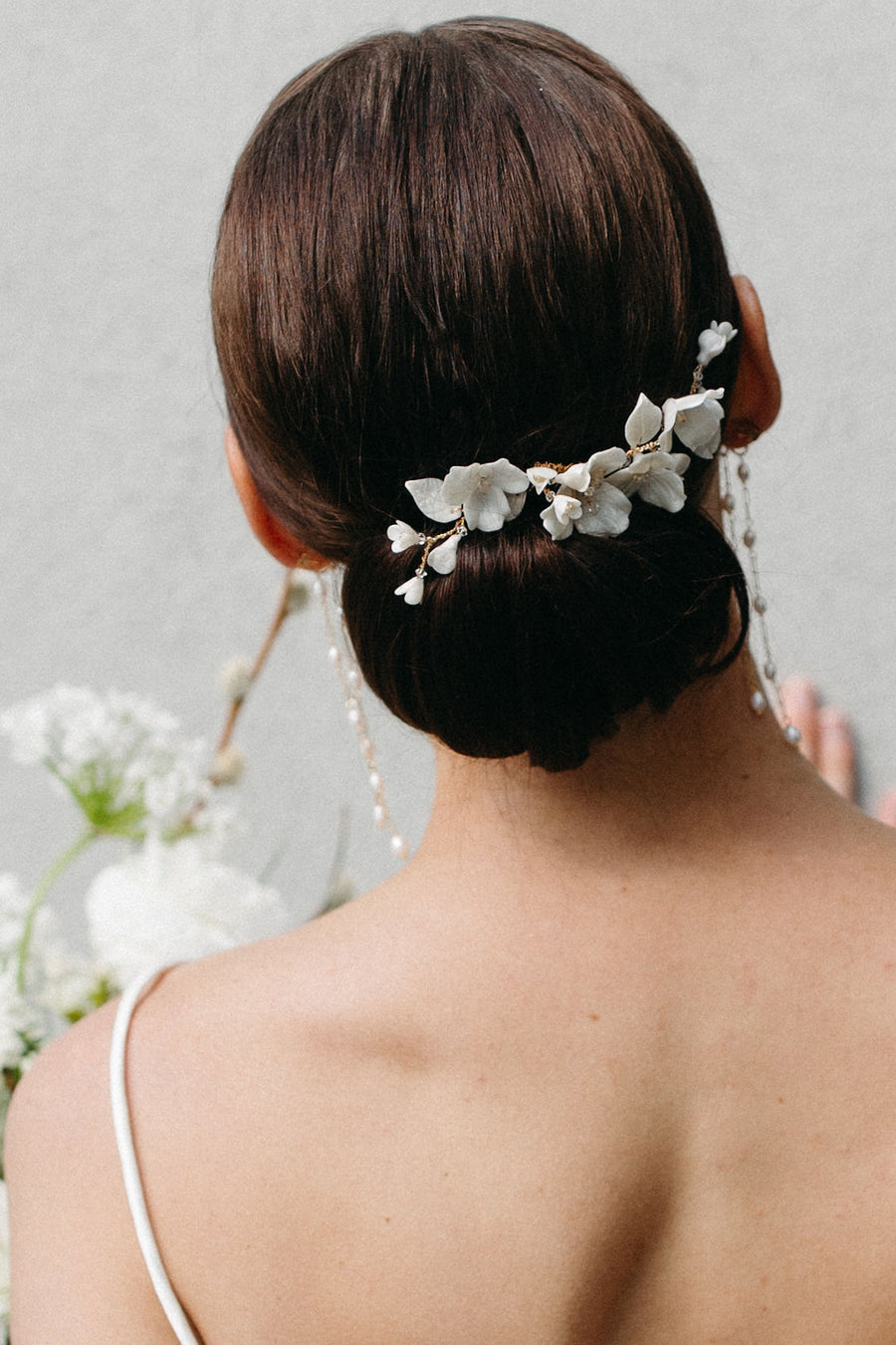 Lilith Bridal Flower Haircomb with Crystals