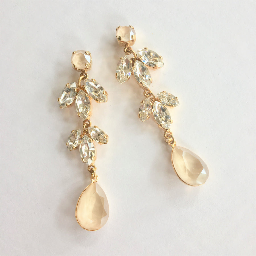 Lenora Crystal Bridal Earrings