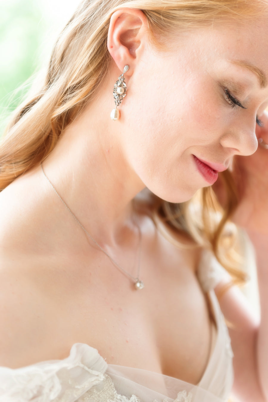 Martha Pearl Pendant Bridal Necklace