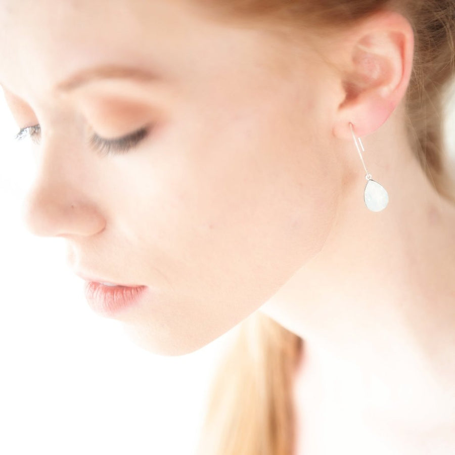 Trish Crystal Earrings in Sterling Silver