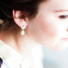 Pearl earrings in gold or silver available from Canadian Wedding Jewelry Designer Joanna Bisley. 